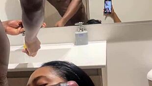 I Give Him A Delicious Blowjob While He Gets Ready For Work