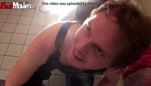 Plumber Jerks Off on Tits in Shower