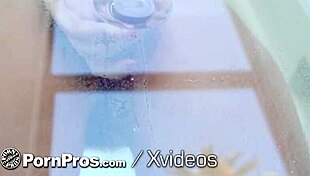 Pornpros shower time where blonde demands her morning dick with big tits