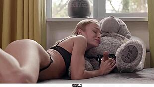 Aislin's First Teddy Bear Sex With Strapon