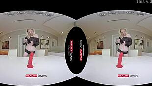 Blonde Feels Joy With Dildo In VR