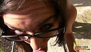 i love nerdy lullu gun outdoors threesome