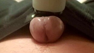 Intense handjob massage makes his cock cum like pouring rain