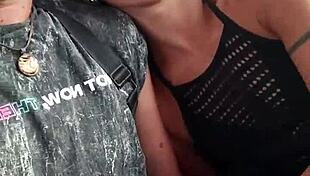 My friend jerks me off and I suck his big cock on a crowded train 😏