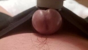 Intense handjob massage makes his cock cum like pouring rain