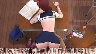D va gets fucked in school with big tits and ass