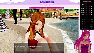 Vtuber Lewdneko explores wild scenes in Harem Hotel part 27