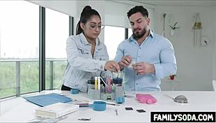 In the science lab, it is taboo sex among nerdy stepsiblings