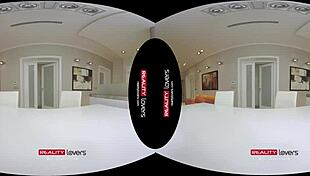 Blonde Feels Joy With Dildo In VR