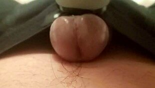 Intense handjob massage makes his cock cum like pouring rain