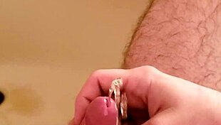 golden shower from old man with small shaved cock