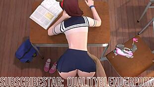 D va gets fucked in school with big tits and ass