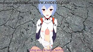Rei Ayanami Intense POV Blowjob In Evangelion Hentai