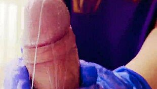 Asmr Masturbation In Gloves Leads To Huge Cum Explosion