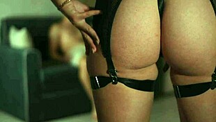 Aesthetic sex featuring a tanned brunette in doggystyle position, riding, and deepthroat