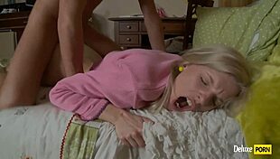 Watch morning anal with petite girlfriend leading to orgasm