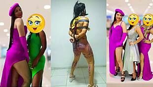 Slave Samantha dances as she's whipped, humiliated, and forced to sing