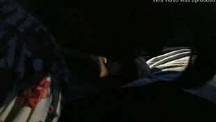 Hooker gives intense car blowjob