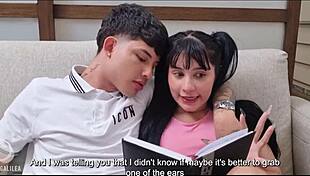 college coed's romantic study turns into hardcore fucking session