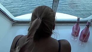 scandinavian milf gets fast doggystyle on cruise ship.