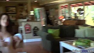 Britney Blue plays the piano while masturbating at home