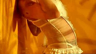 i can’t stop watching this sexy blonde tease in a retro solo vid