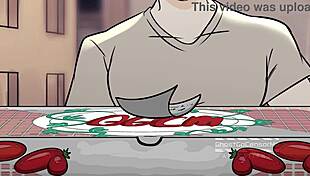 want to see gay sex over pizza?