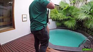 Alice lemes exclaims 'look at my big clit!' while stripping for hardbrazil photos!