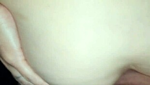 Fucking shaved pussy with panties aside