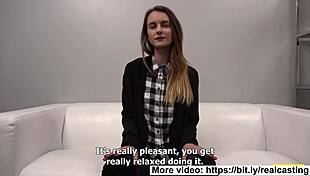 submissive model screams during doggystyle