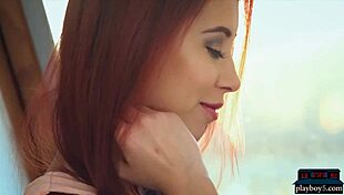 Big boobs Czech redhead Paula Shy strips naked 😍