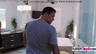 Husband eats wife's pussy before heading to party in red room 😏