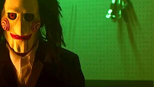 saw this monster cock in halloween costume pov 😈 shaved pussy action