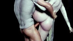 picking flowers in a serene anime garden