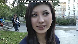 i show my tits on the street