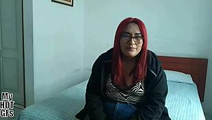 i'm a chubby redhead babysitter showing my natural tits and ass for the first time