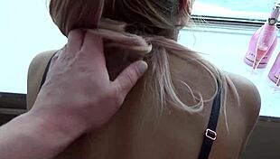 scandinavian milf gets fast doggystyle on cruise ship.