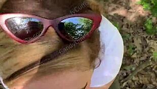 random jogger deepthroats on trail