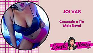 Fucking hot aunt in hidden bathroom with guided jerk off