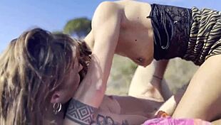 Barcelona Lesbian Pussy Licking in My Van!