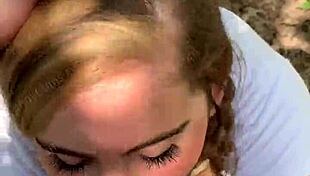 random jogger deepthroats on trail