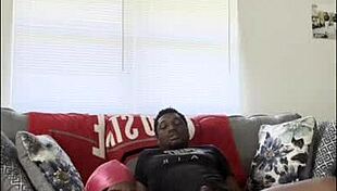 Davina Rides Big Black Cock In Cowgirl Position