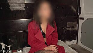 I’m hooked on rough sex with this sexy brunette confessing to a preacher