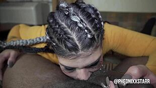 Blowjob queen intensely sucks monster cock, swallows, and gets facial cumshot.