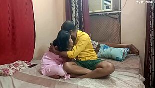 The taboo story unfolds as the young desi bhabhi enjoys romantic sex in traditional style at home.