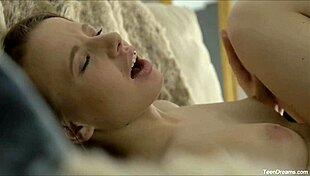 young lesbians enjoying girl to girl action with toys