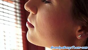 grandpa fucks the teen's pierced pussy in old and young scene