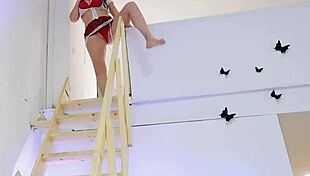 Sexy Busty Curvy Blonde Fucked Bent Over In Classroom Uniform