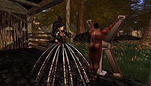 Lady Aranea's discreet latex fantasy under the crinoline