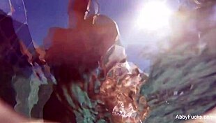 abigail mac has pool fun with big tits and ass